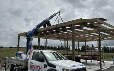 Reach Cranes build a house in Matamata in 20 Seconds!