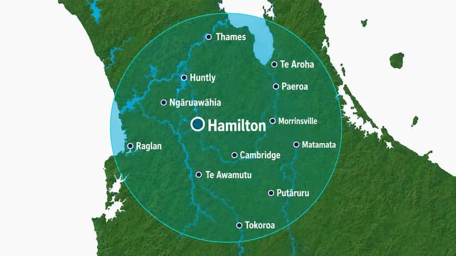 ChatGPT Image - map of Waikato service area based in Hamilton